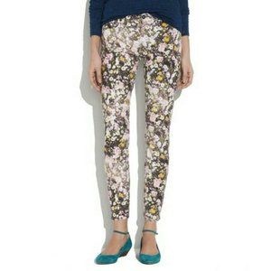 NWOT Madewell Floral Skinny Skinny Ankle Jeans